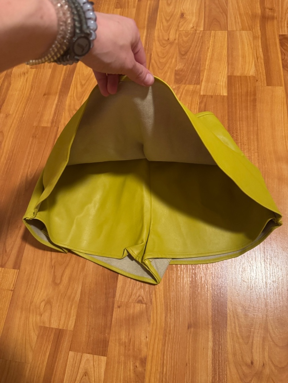 Free People We The Free Paradise Found Vegan Skort Chartreuse Skort SMALL NWT - Picture 5 of 14